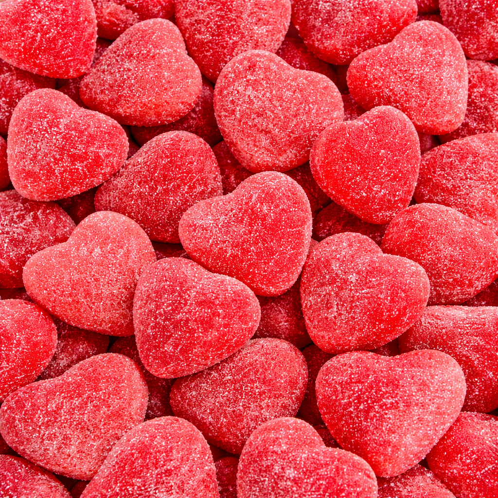 Cœurs de fraises acidulées (500 g)