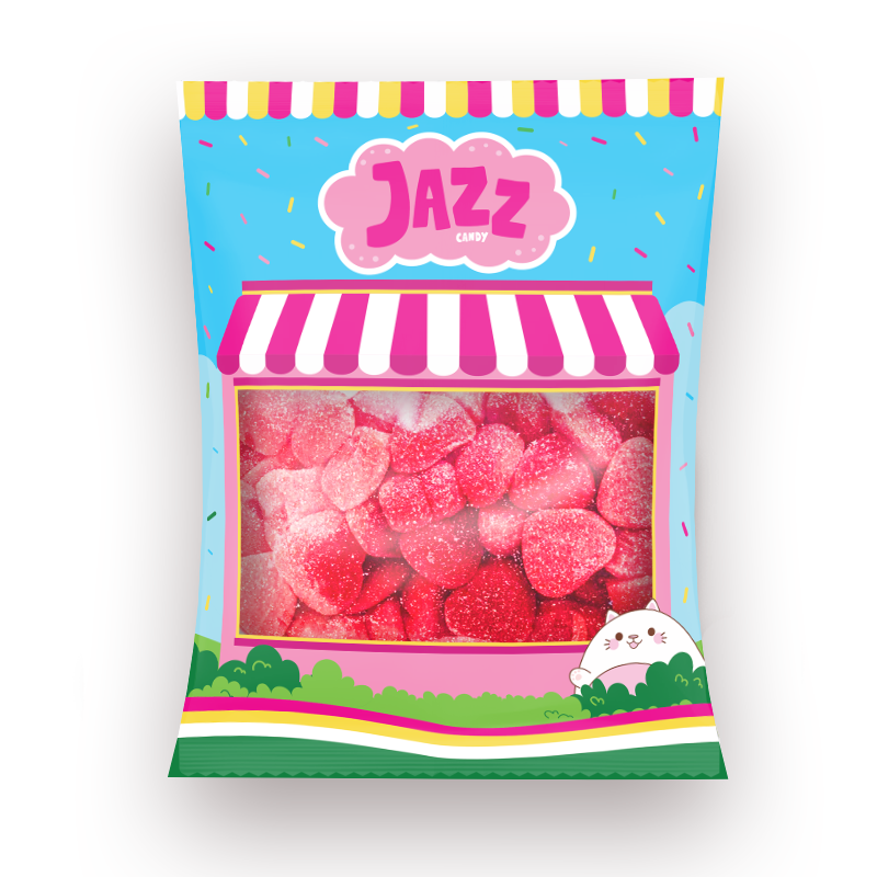 Cœurs de fraises acidulées (500 g)