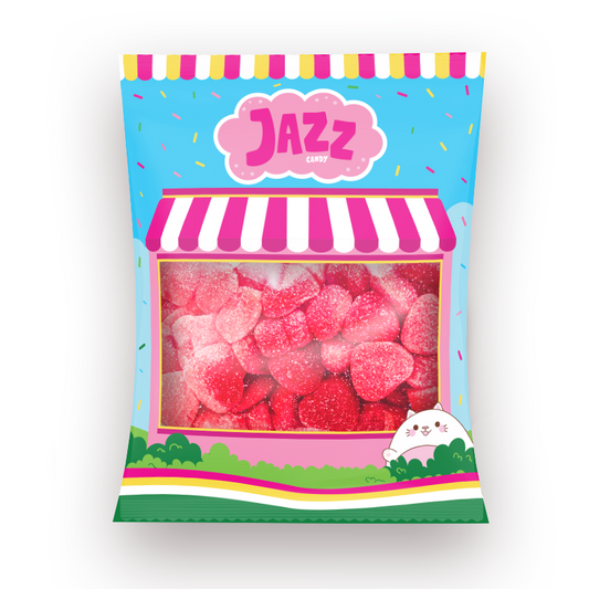 Cœurs de fraises acidulées (500 g)