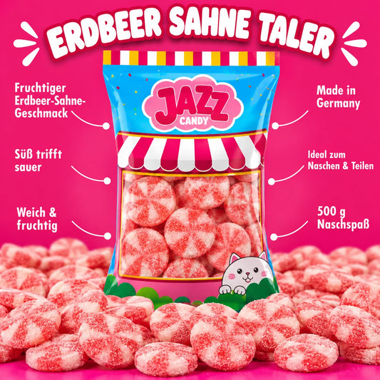 Pièces à la crème de fraise (500 g)