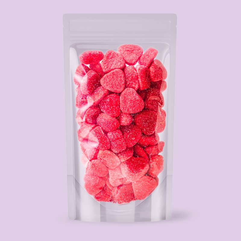 Coeurs de fraises acidulées (450g)