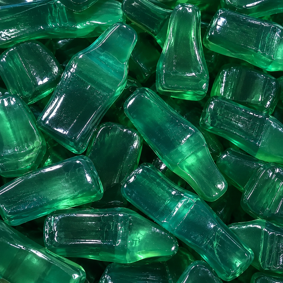 Blaubeer Flaschen Fruchtgummi in Flaschenform mit fruchtigem Blaubeergeschmack – 500 g von Jazz Candy