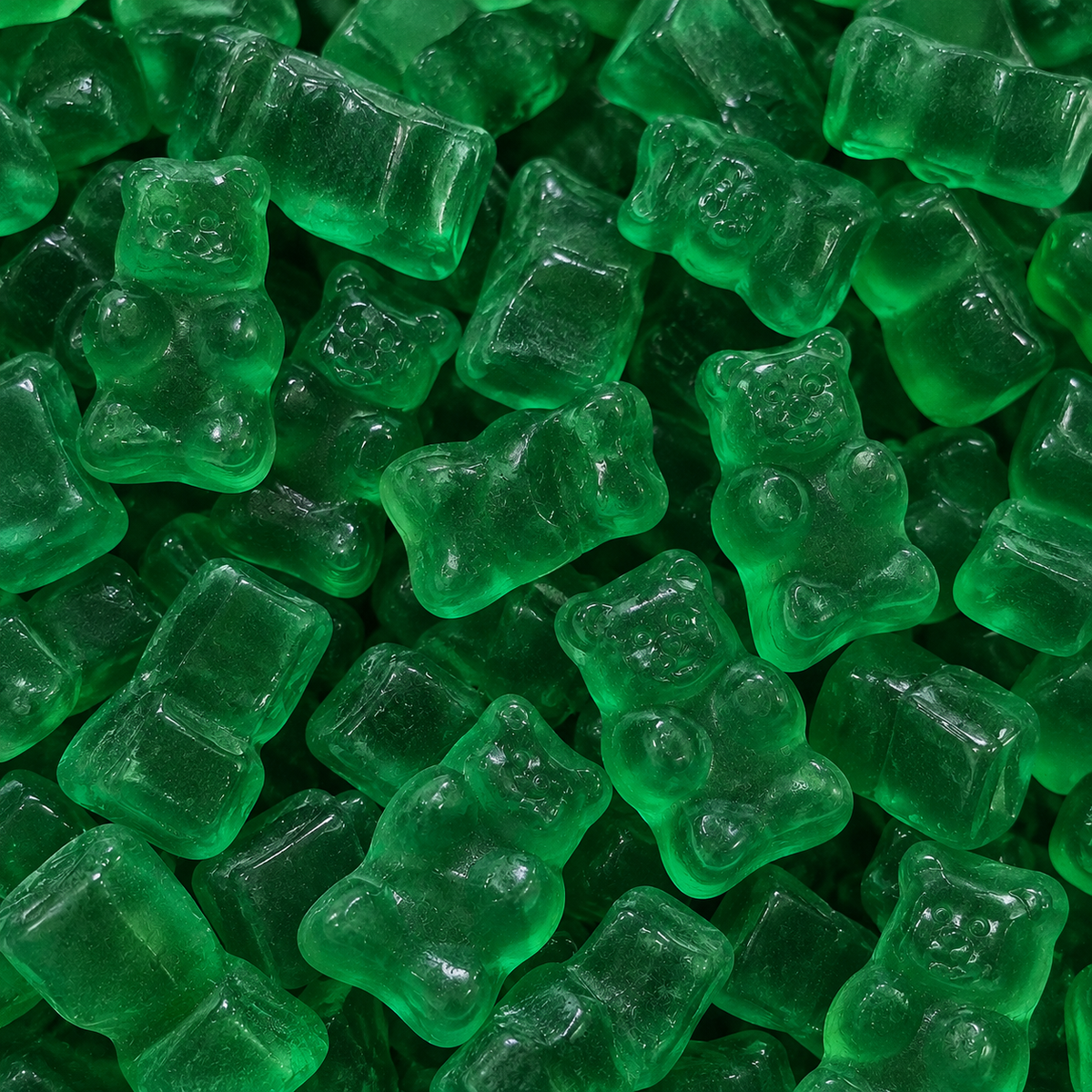 Blaue Gummibärchen aus Fruchtgummi in Bärenform – 500 g von Jazz Candy